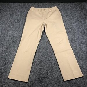 Lauren Ralph Lauren Khaki Pants Womens 4 Beige Straight Leg Career Stretch